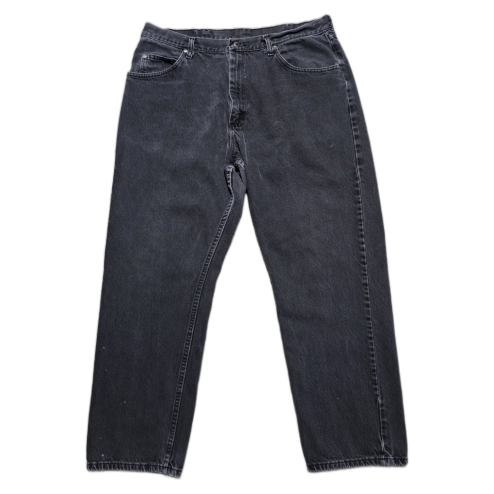 Vintage Y2K Wrangler Black Faded Jeans‎ Mens 38X30 Relaxed Fit